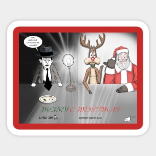 Little Ian Christmas Cookie Interrogation Sticker